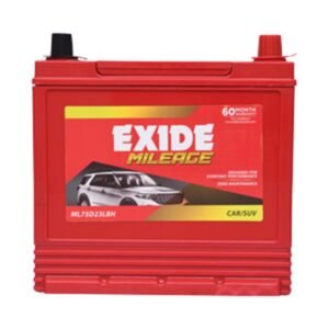 Exide Milage ML75D23LBH Battery for Car